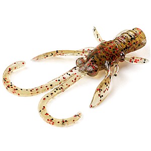 FishUp Baffi Fly 1.5" 3.8cm #045 Green Pumpkin Red Black 10vnt
