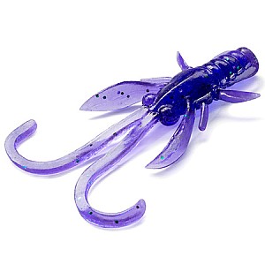 FishUp Baffi Fly 1.5" 3.8cm #060 Dark Violet Peacock Silver 10vnt