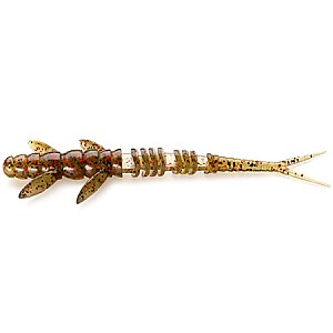 FishUp Flit 3" 7.6cm #045 Green Pumpkin Red Black 8pcs