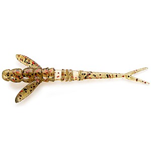 FishUp Flit 1.5" 3.8cm #045 Green Pumpkin Red Black 10vnt