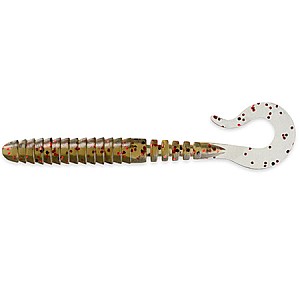 FishUp Vipo 2" 5.1cm 0.55g #045 Green Pumpkin Red Black 10vnt