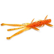 FishUp Shrimp 3" 7.6cm #049 Orange Pumpkin Black 9pcs