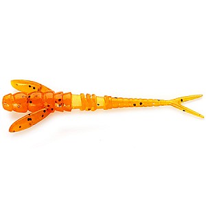 FishUp Flit 1.5" 3.8cm #049 Orange Pumpkin Black 10pcs