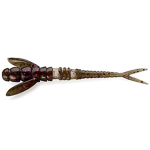 FishUp Flit 1.5" 3.8cm #050 Green Pumpkin Brown Red Purple 10vnt