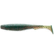 FishUp U-Shad 3.5" 8.9cm #017 Motor Oil Pepper 8vnt