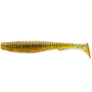 FishUp U-Shad 2.5" 6.4cm #036 Caramel Green Black 10vnt