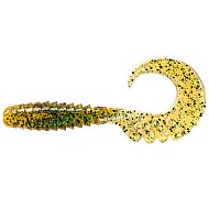 FishUp Fancy Grub 2.5" 6.35cm #036 Caramel Green Black 10vnt