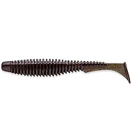 FishUp U-Shad 3.5" 8.9cm #050 Green Pumpkin Brown Red Purple 8vnt