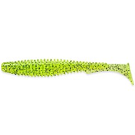 FishUp U-Shad 3.5" 8.9cm #055 Chartreuse Black 8pcs
