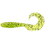 FishUp Fancy Grub 2.5" 6.35cm #055 Chartreuse Black 10vnt