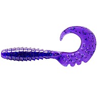 FishUp Fancy Grub 2" 5.1cm #060 Dark Violet Peacock Silver 10vnt