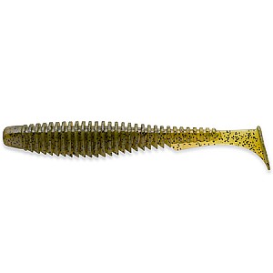 FishUp U-Shad 2.5" 6.4cm #074 Green Pumpkin Seed 10vnt