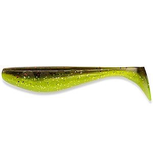 FishUp Wizzle Shad 3" #203 Green Pumpkin / Flo Chartreuse 8pcs