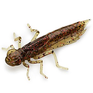 FishUp Dragonfly 0.75" 1.9cm #045 Green Pumpkin Red Black 12vnt