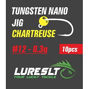 Tungsten Nano Jig #12 Ф3.5 0.3g Fluo Chartreuse