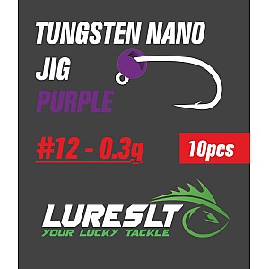 Tungsten Nano Jig #12 Ф3.5 0.3g Fluo Purple