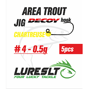 Area Trout jig Hook Decoy AH-12 #4 size 4mm /0.5g Chartreuse