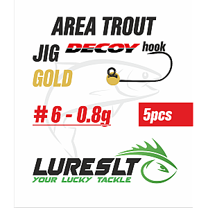 Area Trout jig Hook Decoy AH-12 #6 size 4.6mm /0.8g Gold