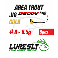 Area Trout jig Hook Decoy AH-12 #6 size 4mm /0.5g Gold