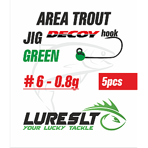 Area Trout jig Hook Decoy AH-12 #6 size 4.6mm /0.8g Green