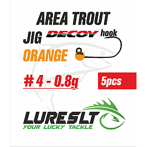 Area Trout jig Hook Decoy AH-12 #4 size 4.6mm /0.8g Orange
