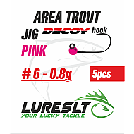 Area Trout jig Hook Decoy AH-12 #6 size 4.6mm /0.8g Pink