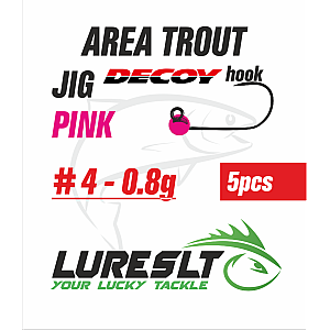 Area Trout jig Hook Decoy AH-12 #4 size 4.6mm /0.8g Pink
