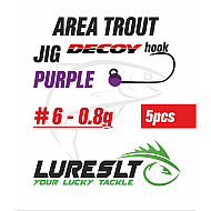 Area Trout jig Hook Decoy AH-12 #6 size 4.6mm /0.8g Purple