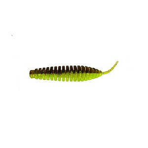 FishUp Tanta 3.5" 12.7cm 6.35g #203 Green Pumpkin/Flo Chartreuse 5pcs