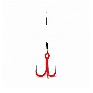 Apkaustas Gurza Leader Stinger Rig #8 UV Red