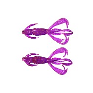 Keitech Crazy Flapper 2" 5.1cm 1g LT33S Purple Chameleon/Silver FLK 8pcs