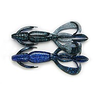 Keitech Crazy Flapper 2" 5.1cm 1g 413T Black Blue 8vnt