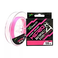 Intech MicroN PE X4 100m #0.15 0.064mm Pink