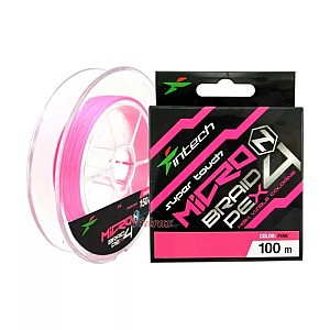 Intech MicroN PE X4 100m #0.2 0.074mm Pink