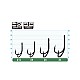 Owner STD-36BC Double Tube Hook #10 6pcs