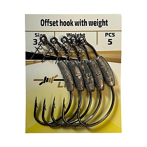 Twisted Lines ofsetiniai kabliukai #3/0 3g 5pcs