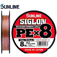 Sunline Siglon MULTI COLOR PE X8 150m #0.4 / 0.108mm
