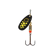 Mepps Black Fury Black Yellow Dots #0 2g
