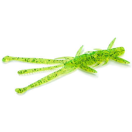 FishUp Shrimp 3" 7.6cm #026 Flo Chartreuse Green 9pcs