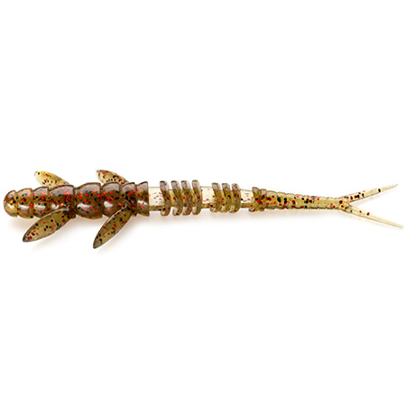 FishUp Flit 2" 5.1cm #045 Green Pumpkin Red Black 9vnt