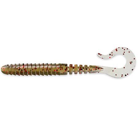 FishUp Vipo 2" 5.1cm 0.55g #045 Green Pumpkin Red Black 10vnt