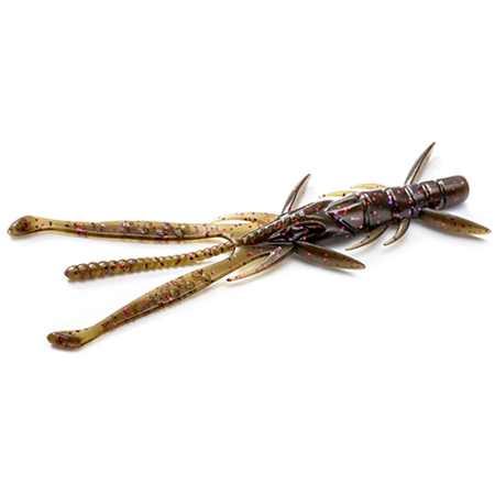 FishUp Shrimp 3" 7.6cm #050 Green Pumpkin Brown Red Purple 9vnt