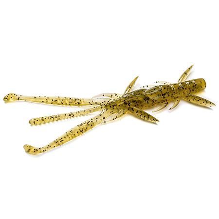 FishUp Shrimp 3" 7.6cm #074 Green Pumpkin Seed 9pcs