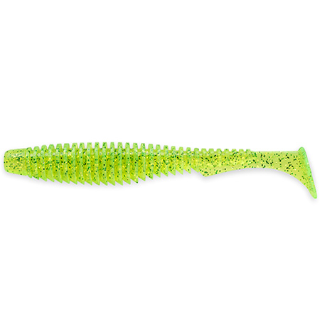 FishUp U-Shad 2.5" 6.4cm #026 Flo Chartreuse Green 10vnt