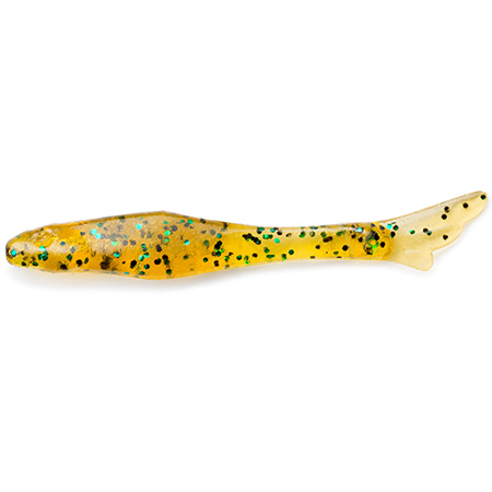 FishUp Tiny 1.5" 3.8cm #036 Caramel Green Black 12pcs