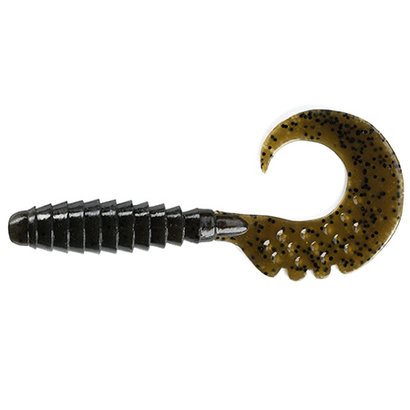 FishUp Fancy Grub 2" 5.1cm #043 Watermelon Brown Black 10vnt