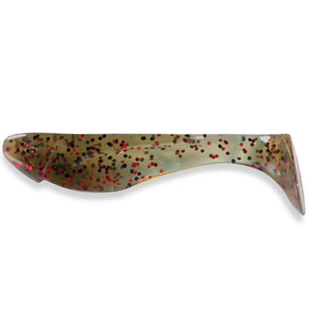 FishUp Wizzy 1.5" 3.8cm Green Pumpkin Black Red 10pcs