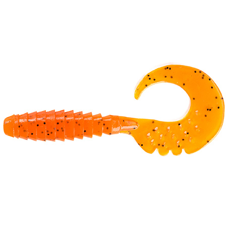 FishUp Fancy Grub 2" 5.1cm #049 Orange Pumpkin Black 10vnt