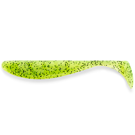 FishUp Wizzle Shad 5" 12.7cm 15.2g #055 Chartreuse/Black 1pcs