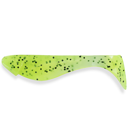FishUp Wizzy 1.5" 3.8cm 055 Chartreuse Black 10pcs
